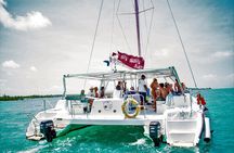 Catamaran Ile aux Cerfs, snorkeling + GRSE Waterfall, BBQ & Bar