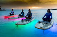 Night SUP Yoga in Honolulu, Hawaii