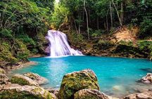 Blue Hole Secret Falls and River Tubing Tour