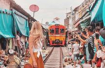  Maeklong Railway & Floating Market Tour (Private & All-Inclusive)