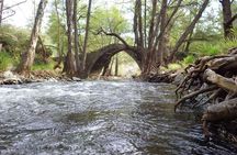 Walk in Omodos alleys & around Kelephos medieval Venetian bridge