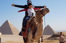Half day with pyramids and Sphinx with riding a Camel