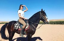 Horse riding in the desert of Marrakech