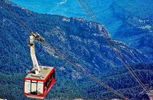 Tahtali cable car, 2350 m above sea level ! From Antalya