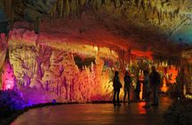 Prometheus cave, Martvili canyon, Okatse waterfall and Lomina lake from Kutaisi