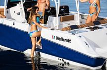 Private New Powerboat to St John & LimeOut. Full Day USVI 