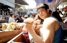 Train Market and Floating Market half day tour