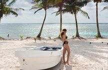 Private beach, all inclusive.