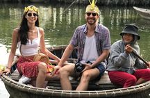 HOI AN Biking Vegetable Village, Basket Boat, Coconut Forest