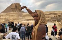Full Day Tour Giza Pyramids, Sphinx, Egyptian Museum and Khan El Khalili Bazaar