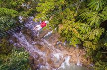 Private Round Trip Transfer to Dunns River Climb and Zipline over the Falls! 