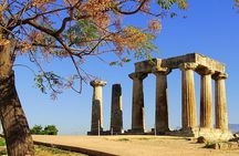 Ancient Corinth, Sanctuary of Hera, Blue Lake & Canal from Athens