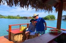East End Private Floating Tiki Island Adventure, Lunch & Transportation