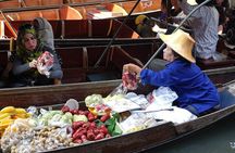 Bangkok Damnoen Saduak Floating Market and Erawan Waterfall (minimum 2 pax)