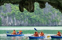 Halong Full Day Tour : Cruise, Kayak, Cave, Lunch, Beach & Island