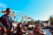 Amsterdam Canal Cruise on a small open boat (max 12 guests) 