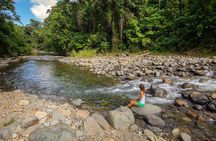 Yunque Rainforest River Rope Swing with Waterslide and Beach Tour