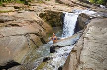 Yunque Rainforest River Rope Swing with Waterslide and Beach Tour