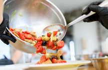 Private Santorini Cooking Class with a Chef Overlooking a Beautiful Garden