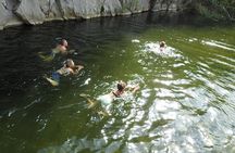 Gorges of Tiberius in rubber dinghy, Unesco Geopark site
