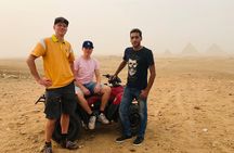 ATV QUAD BIKE with pyramids view 