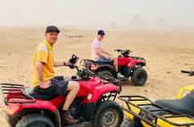 ATV QUAD BIKE with pyramids view 
