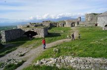 Shkodra lake, Rozafa Castle and Lezha city - from Tirana