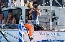 Santorini Adventurous Catamaran Experience with Snorkeling