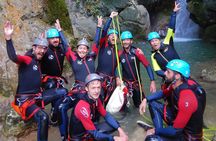 First canyoning in Grenoble in the Vercors