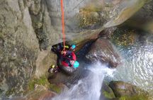 First canyoning in Grenoble in the Vercors