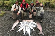 Full day Alaska Salmon Fishing on the Kenai Peninsula