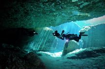 1 day of diving in Cenotes price for 2 certified divers