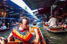 Grand Palace, Damnoen Floating Market & Maeklong Railway Market Tour – Full Day