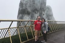 Private Guided Full Day Tour Ba Na Hills Golden Hands Bridge AND Marble Mountain