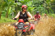 Jungle ATV Quad Bike Through Gorilla Face Cave