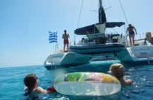Private CATAMARAN daytrip - Lindos/ Rhodos with Lunch and drinks
