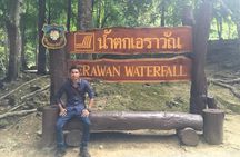 Erawan Waterfall and River Kwai Bridge Day Tour from Bangkok