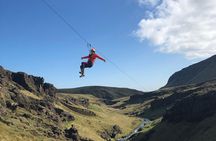 Zipline and Hiking Adventure Tour in Vík