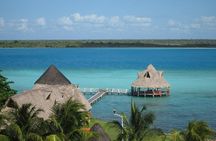 Magical BACALAR TOUR with Pontoon Boat ride. (Transportation + Breakfast + Food)