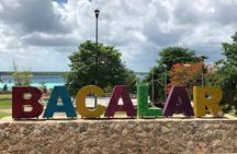 Magical BACALAR TOUR with Pontoon Boat ride. (Transportation + Breakfast + Food)