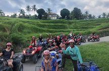 ATV Quad Bike Through Tunnel and Waterfall in Bali
