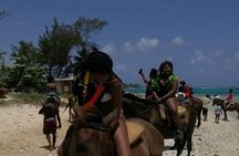  Horseback Riding & Swim in the ocean, Bluehole Falls [ocho rios ]
