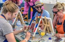 Brunch And Paint in a secret rooftop