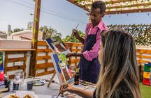 Brunch And Paint in a secret rooftop