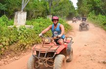 Wild Jungle Adventure! Cenote, ATV (Shared) & Zip Line from Cancun 