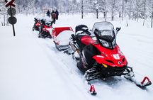 Photographing Tour by Snowmobile Sleigh
