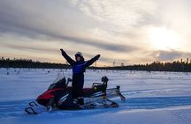 Snowmobile Driving - Morning start