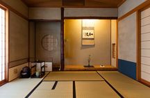 Tea ceremony experience with simple kimono in Okinawa