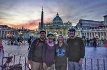 Rome at sunset is magic on two wheels