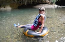 PRIVATE Cave Tubing & Zipline Tour with lunch from Placencia 